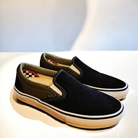 Men’s Vans Skate Slip on Port/Black Green Size 8.5 NWOT - Picture 3 of 11